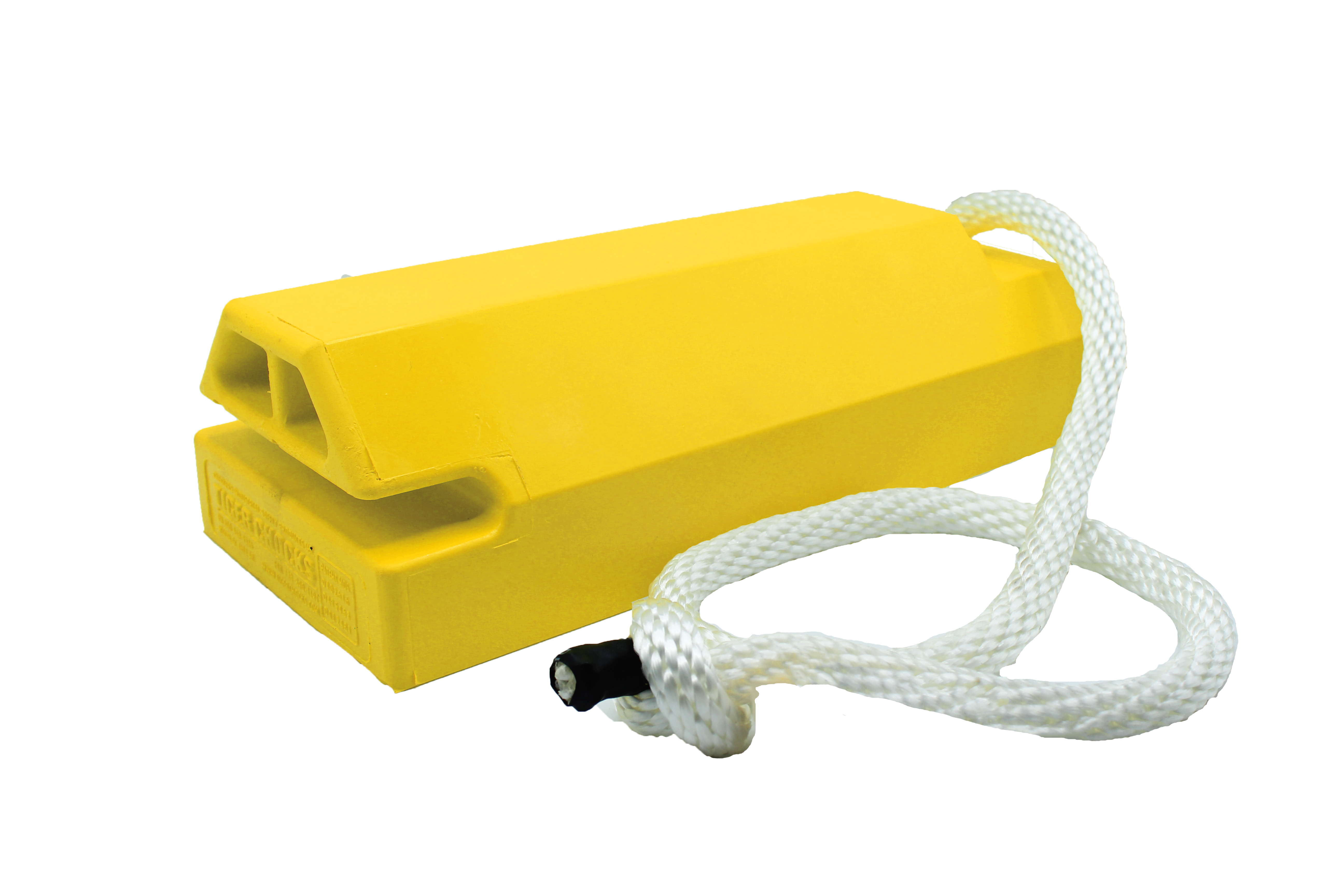 14" Aviation Wheel Chock for Mid- to Large-Sized Aircraft with Locking Rope & Rubber Pad - AC4614-LR-RP