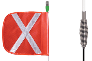 Made To Order Warning Whips with Pigtail, All-Purpose Lighted Warning Whip&trade;