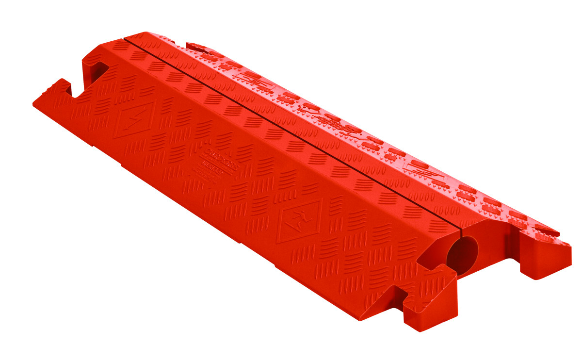 1-Channel Split-Top Linebacker® Cable Protector for 2.25" Lines, Orange - CP1X225-GP-O