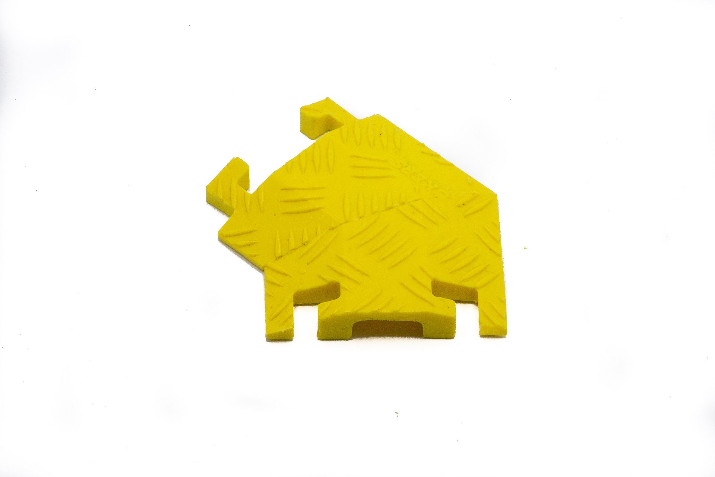 45 Degree Left Turn for FL1X1.5, 1-Channel Fastlane® Drop-Over Cable Protector, Yellow