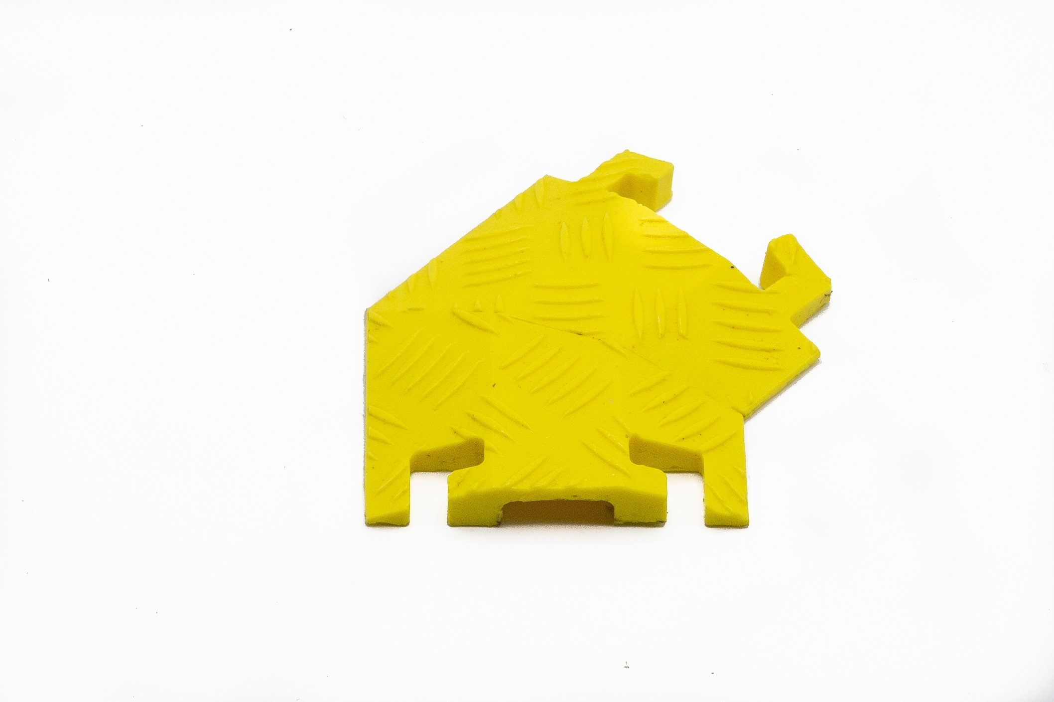 45 Degree Right Turn for FL1X1.5, 1-Channel Fastlane® Drop-Over Cable Protector, Yellow - FL45RT1X1.5-Y