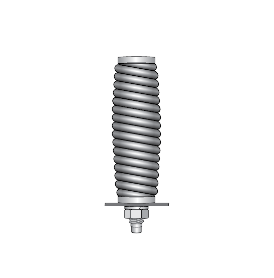 Heavy Duty Spring Mount Whip Holder for Lighted Whips (FS7006) for models in 3, 5, 6, and 8 foot lengths