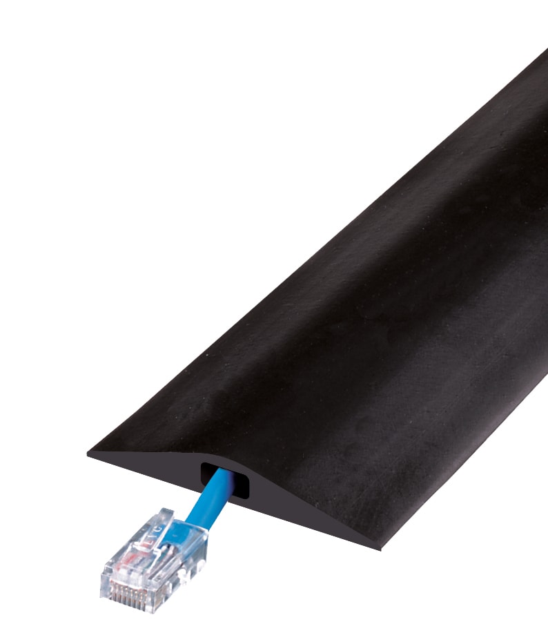5 ft., Single Channel, Rubber Internet or Phone Cable Protector Cover, Rubber Duct - RFD1-5
