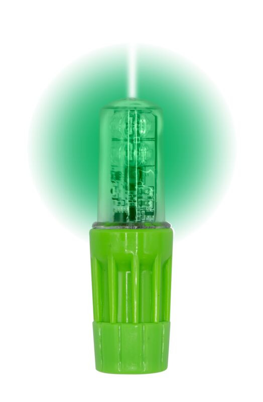 Rocket® II Super Bright LED Light for 1156 Socket Style Warning Whips, Solid Green - WLFS.4LED.G