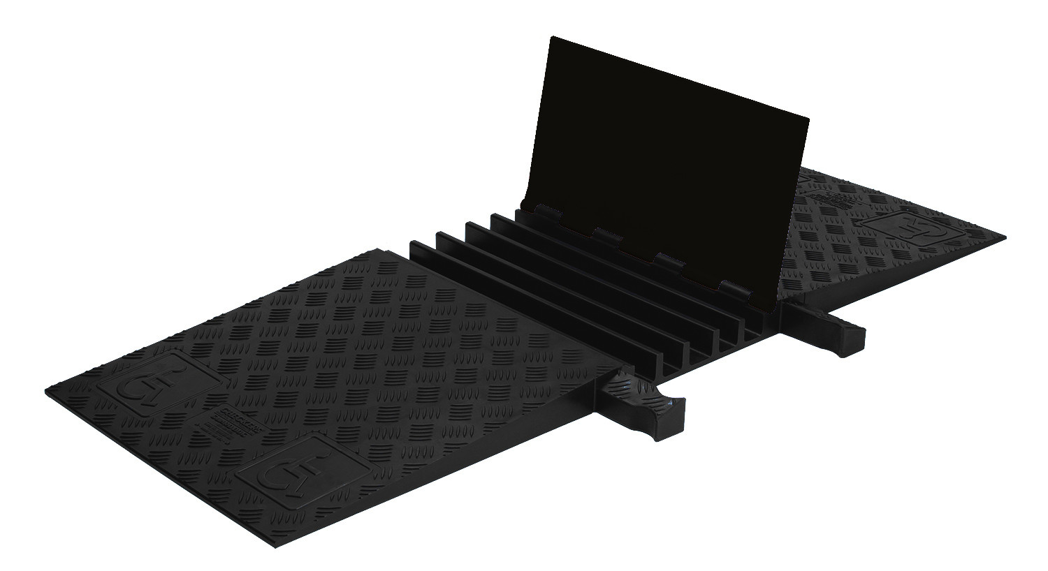 ADA 5Ch Cable Protector, 1.325" Dia Cables, Black Yellow Jacket YJ5125ADAB/B Checkers