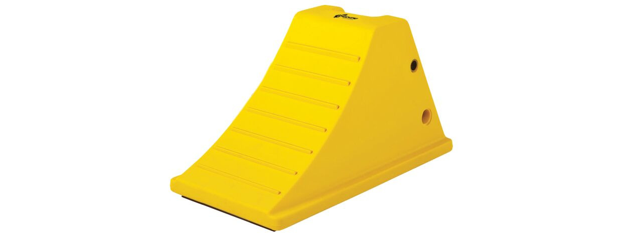 All-Terrain Heavy-Duty Wheel Chock with Aluminum Cleat, 40 Ton Capacity, 28-38 in. Tires - AT3512-AC-Y