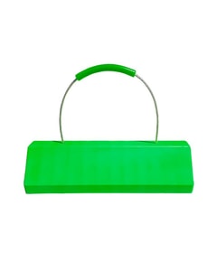 24" Single SafeRay™ Hi Viz Commercial Aircraft Chock for Narrow and Wide Body Aircraft with Cable Handle and Urethane Grip, Green - CAC24 24" Single SafeRay™ Hi Viz Commercial Aircraft Chock for Narrow and Wide Body Aircraft with Cable Handle and Urethane Grip, Green - CAC24