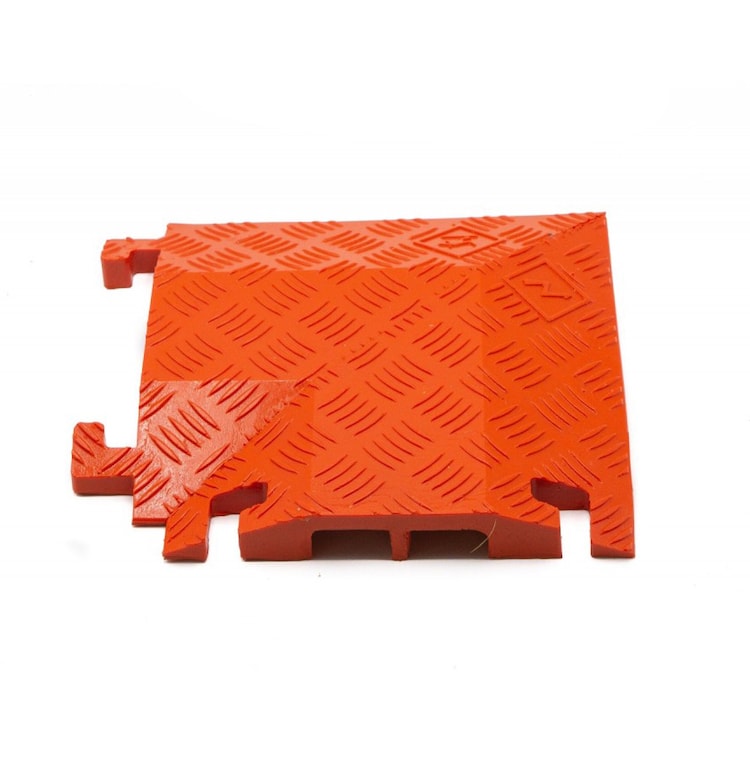 90 Degree Left Turn for FL2X1.75, 2-Channel Fastlane® Drop-Over Cable Protector - FL90LT2X1.75