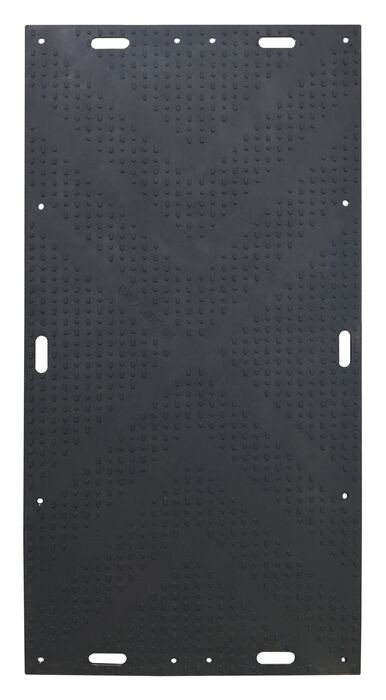 Black 4' x 8' Ground Protection Mat, 80 Ton Capacity | LibertyMat