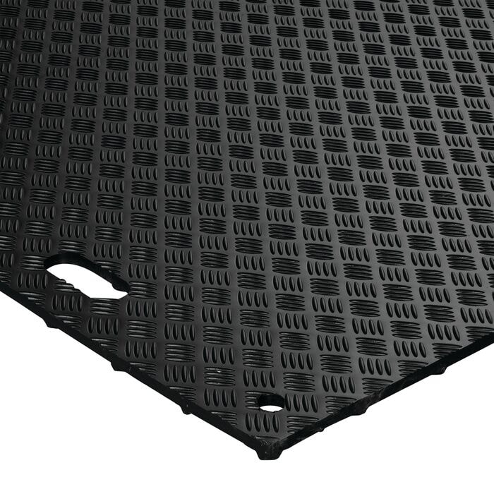 D-Matページです！ 4' x 8' MambaMAT® Composite Mat, 95 Ton Load Capacity, Black