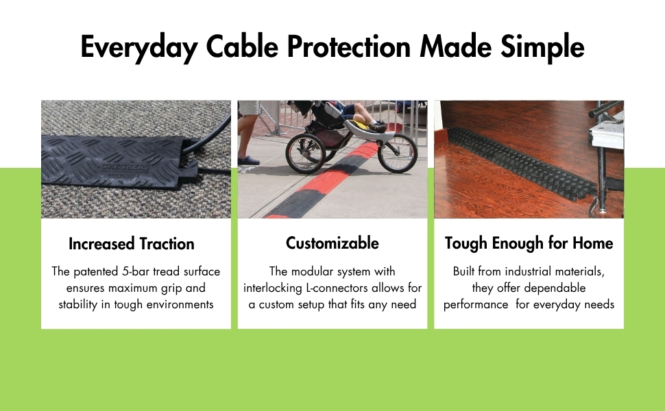 Fastlane cable protectors provide increased traction and easy customization